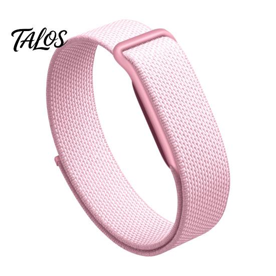 Talos Armband für Google Fitbit Air, Atmungsaktives Ersatz-Sportarmband, Verstellbares Anti-Schweiß-Gewebe-Armband Fitness-Tracker F white