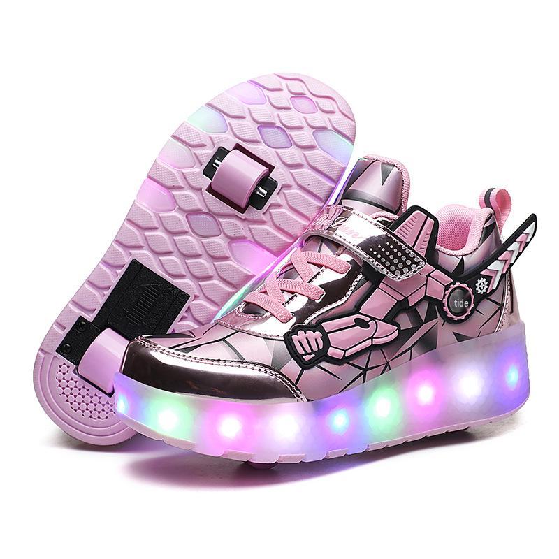Grenzüberschreitende LED-Lade-Rollschuhe für alle Altersgruppen - Radschuhe auf Lager 32