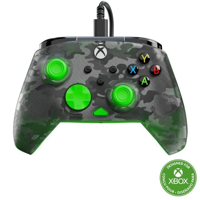 Gamecontroller - Xbox Series X|S, Xbox One und PC - Rematch Core - RGB - Kabelgebunden - Camouflage Schwarz / Grün - TURTLE BEACH schwarz