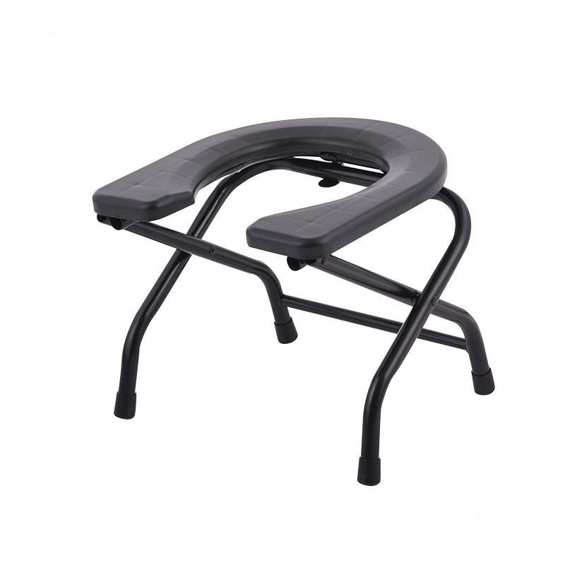 30cm/38cm Haushalt Tragbarer Senioren Toilettensitz Duschstuhl Schwerlast Edelstahl Toilettenstuhl Sitz Height 30cm gray