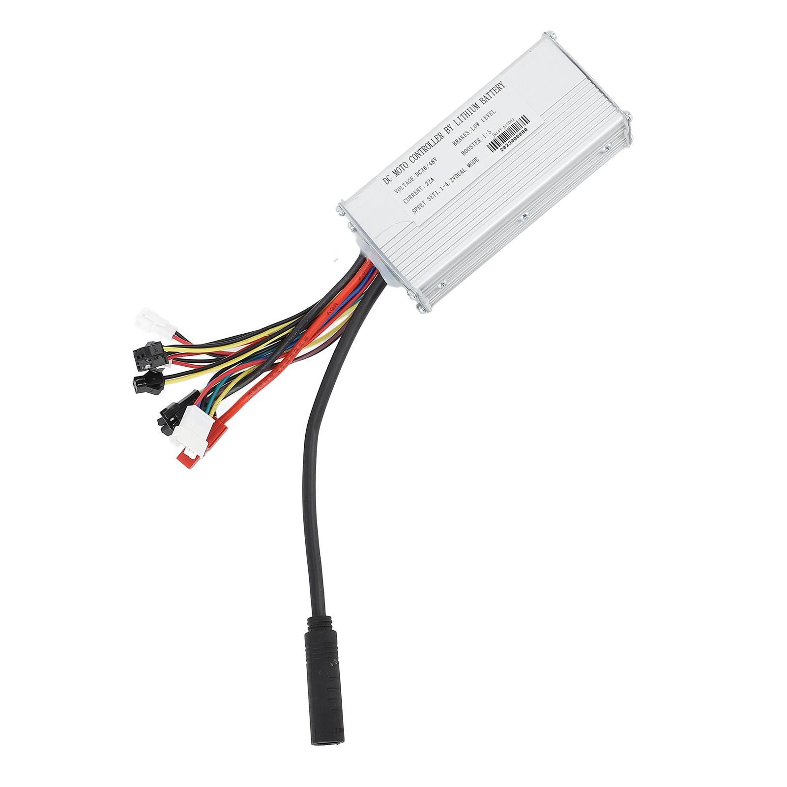 E-Bike-Controller, 36 V, 48 V, gute Wärmeableitung, Rechteckwellen-Controller für E-Bikes, für 22 A