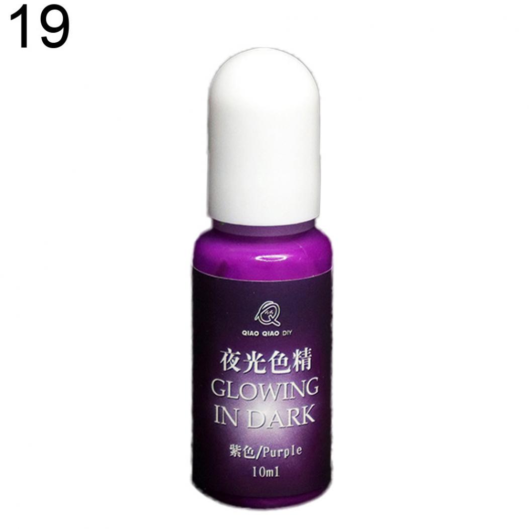 Yousheng 20 Farben leuchtender Pigmentfarbstoff UV-Harz Epoxidharz DIY Herstellung Kunsthandwerk Schmuckversorgung violett