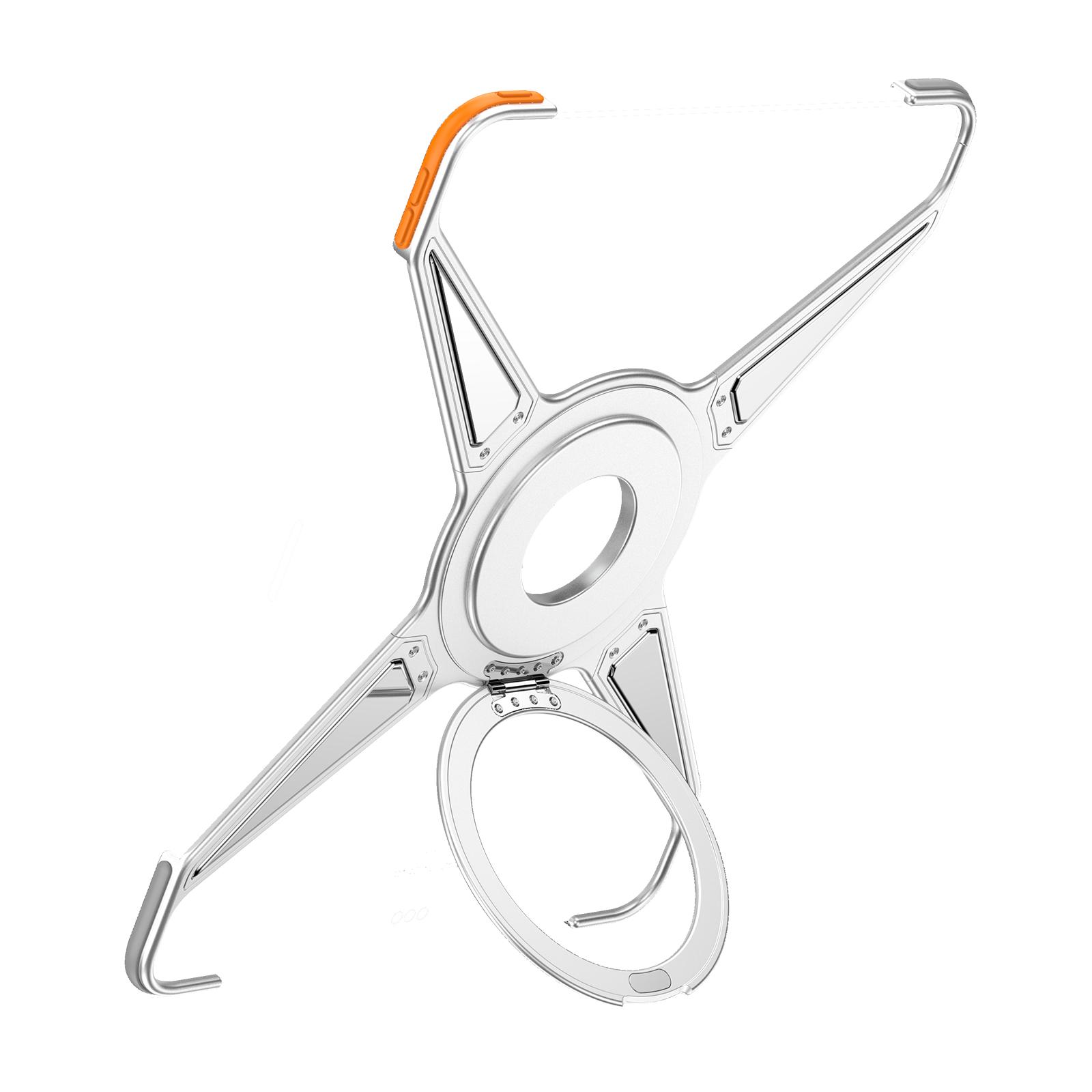Metalllegierung Panzer Stoßfest 360 Ringständer Magnetische Tablet-Hülle für Magsafe IPad Pro 11 11  I Pad 12.9 13 11. Generation Hülle ipad pro 11” 2th 2020 silber
