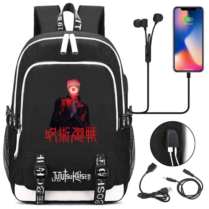 Anime Jujutsu Kaisen 3D-Druck Rucksäcke Studenten Cartoon Schultaschen Kinder Büchertaschen Unisex Bagpack Kinder Geschenke Mochilas