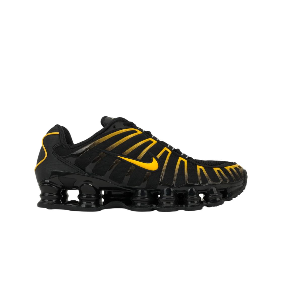 Nike Shox TL Schwarz Universitätsgold Unisex Sneaker AV3595-013 43 black