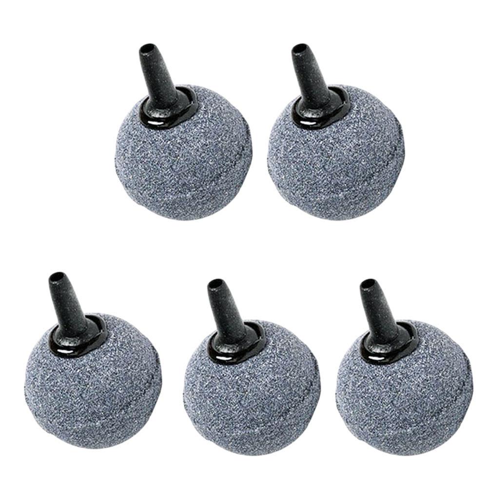Puntos 5 Stück 2/2,5/3/4/5 cm Aquarium Luftblasenstein Aquarium Sauerstoffbelüfter Pumpenball XXL