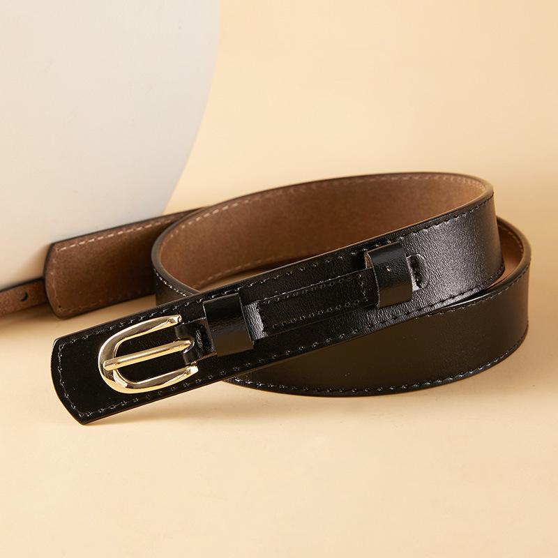 Gürtel für Damen Mode Dünne Gürtel für Damen Neuer Stil Röcke für Damen Kleider für Damen Dekorative Glatte Schnallen für Damen Riemen 105cm brown