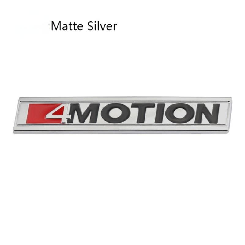 4 Motion Logo Autoaufkleber Emblem Abzeichen Aufkleber Fronthaube Kühlergrill für Mul/tivan Ti/guan GO/LF Po/lo Tigu/an Je/tta Hig/hline 4motion Touareg Badge Sticker grau/silber