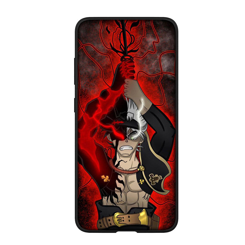 für Samsung Galaxy S25 S24 S23 S22 Ultra FE Plus A37 A57 A56 A55 A06 A16 A15 A36 A26 A35 A05 A25 A54 A34 S9 Handyhülle Cartoon Asta Black Clover Hülle for Samsung Galaxy S23 Ultra ceil