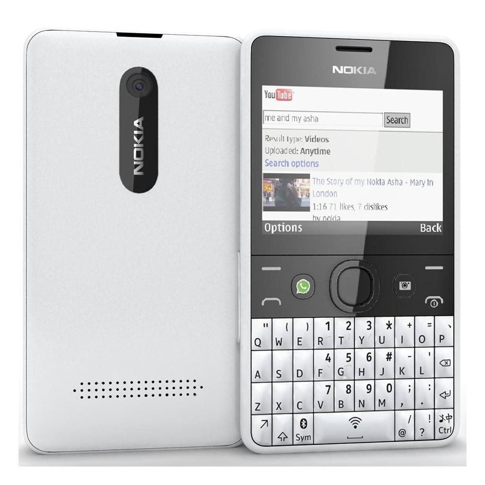 Generalüberholtes Nokia Original Nokia Asha 210 2013 Mobiltelefon mit 2 SIM Dual SIM Simple Set weiß