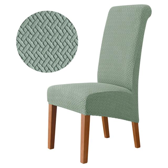 1 Stück Xl-Größe Günstige Stuhlhusse Große Größe Lange Rückenlehne Europa Stil Sitz Stuhlhussen Für Restaurant Hotel Party Home Bankett 1 Piece