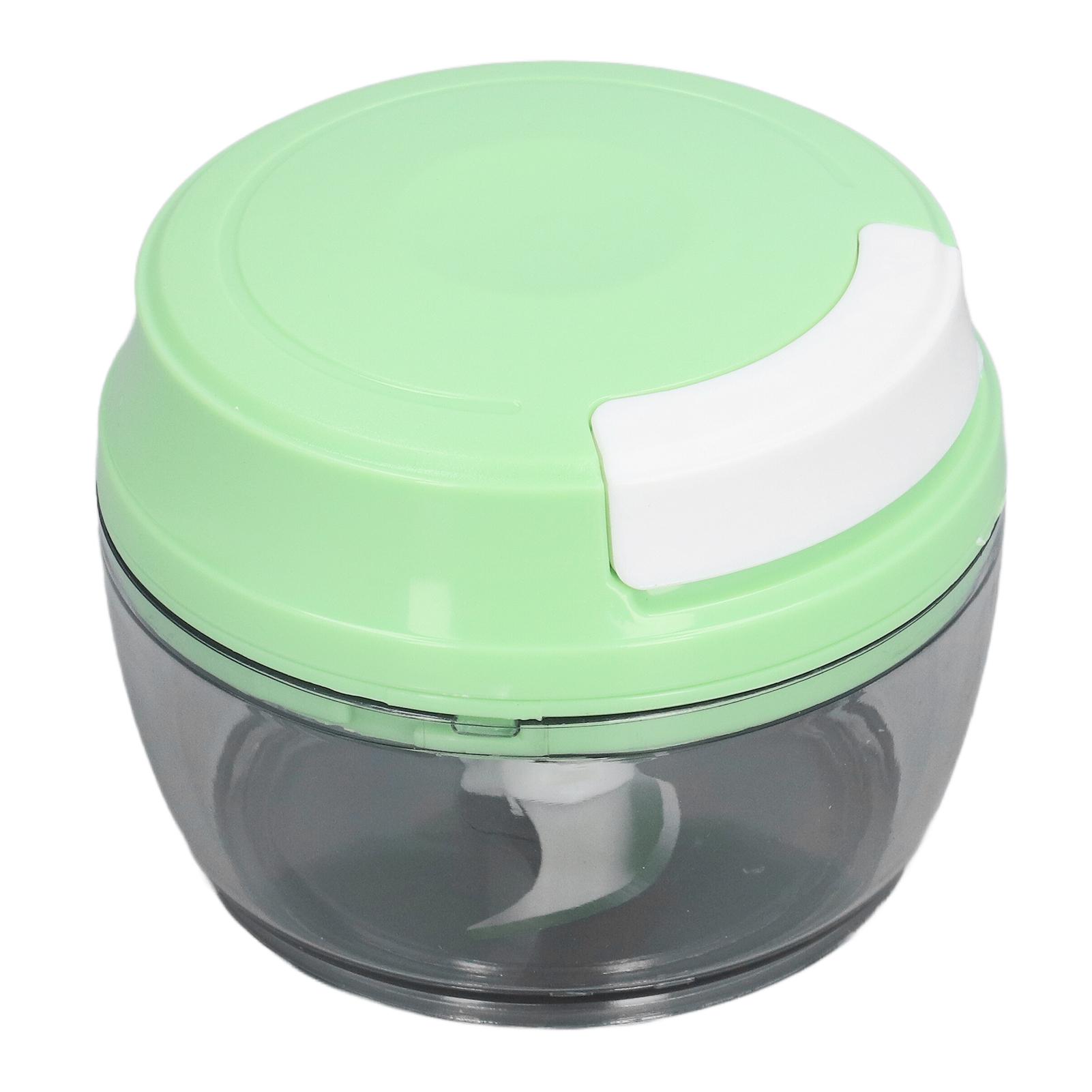 Mini Manueller Lebensmittelzerkleinerer Multifunktions Handheld Küchenmaschine für Gemüse Knoblauch 150ML L(for 6.5-9kg)