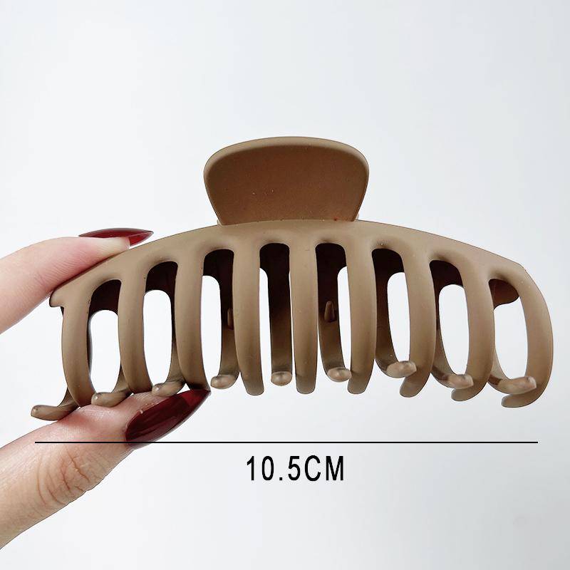 Vintage Schwarz Kaffee Acryl Große Haar Klaue Koreanische Feste Haar Clip Mädchen Barrettes Clip Klaue Haarnadeln Kopfbedeckungen Frauen Mode Haar Zubehör chamoisee
