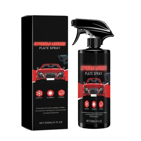 120 ml Auto-Kennzeichen-Zerstäuber, unsichtbar, Radarkamera-Abschreckungsspray, einfach anzuwenden, langanhaltende Wirkung, Nummernschild-Sichtschutzspray 120ML