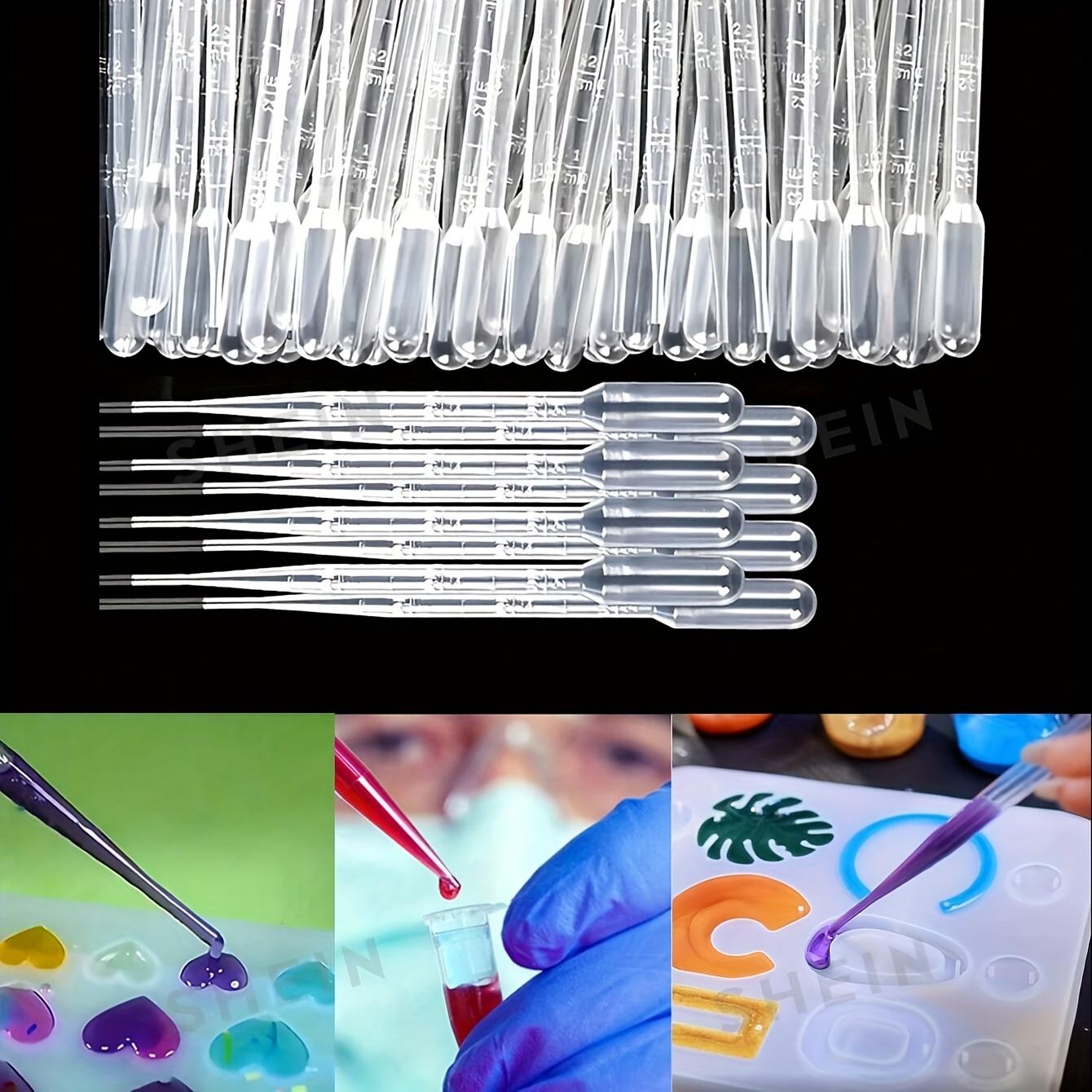 100 Stück/Los Einweg 1-3ml Kunststoff Augentropfer Transfer Graduierte Pipetten für DIY Epoxidharz Silikonform Schmuckherstellung Werkzeug Zubehör 2ml-100PCSedit