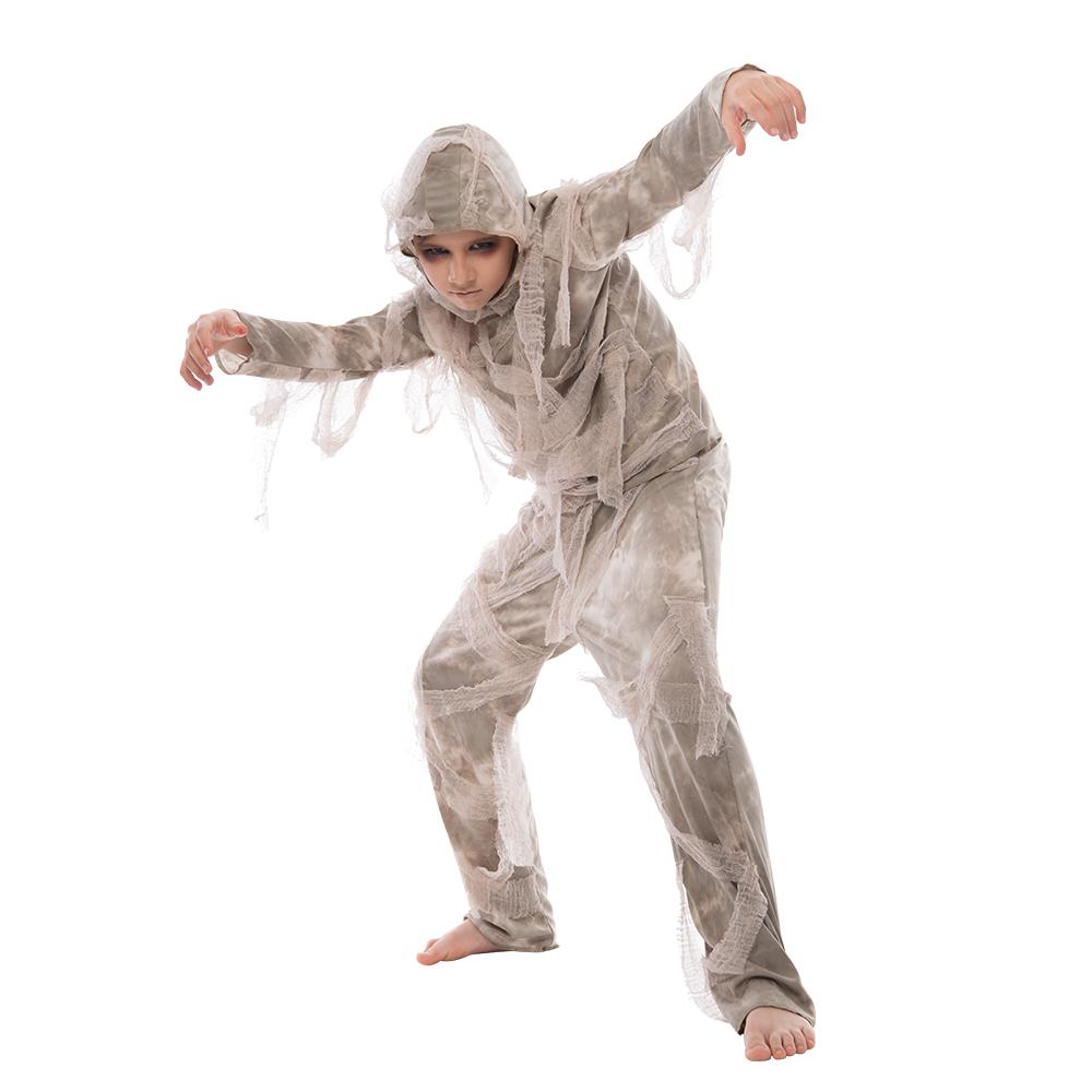 Halloween-Mumienkostüm für Jungen, Kinder-Horror-Kostüm für Kinder, Ägypten-Kostüm L
