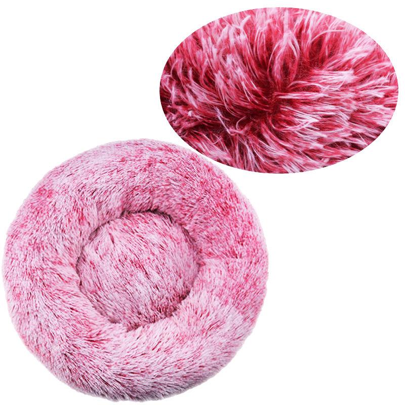 40-90cm 6 Größen Runde Haustierbetten Für Große Hunde Super Weiches Katzenbett Plüsch Hundehütte Für Mittlere Hunde Winter Warm Schlafen (as the picture,60cm)