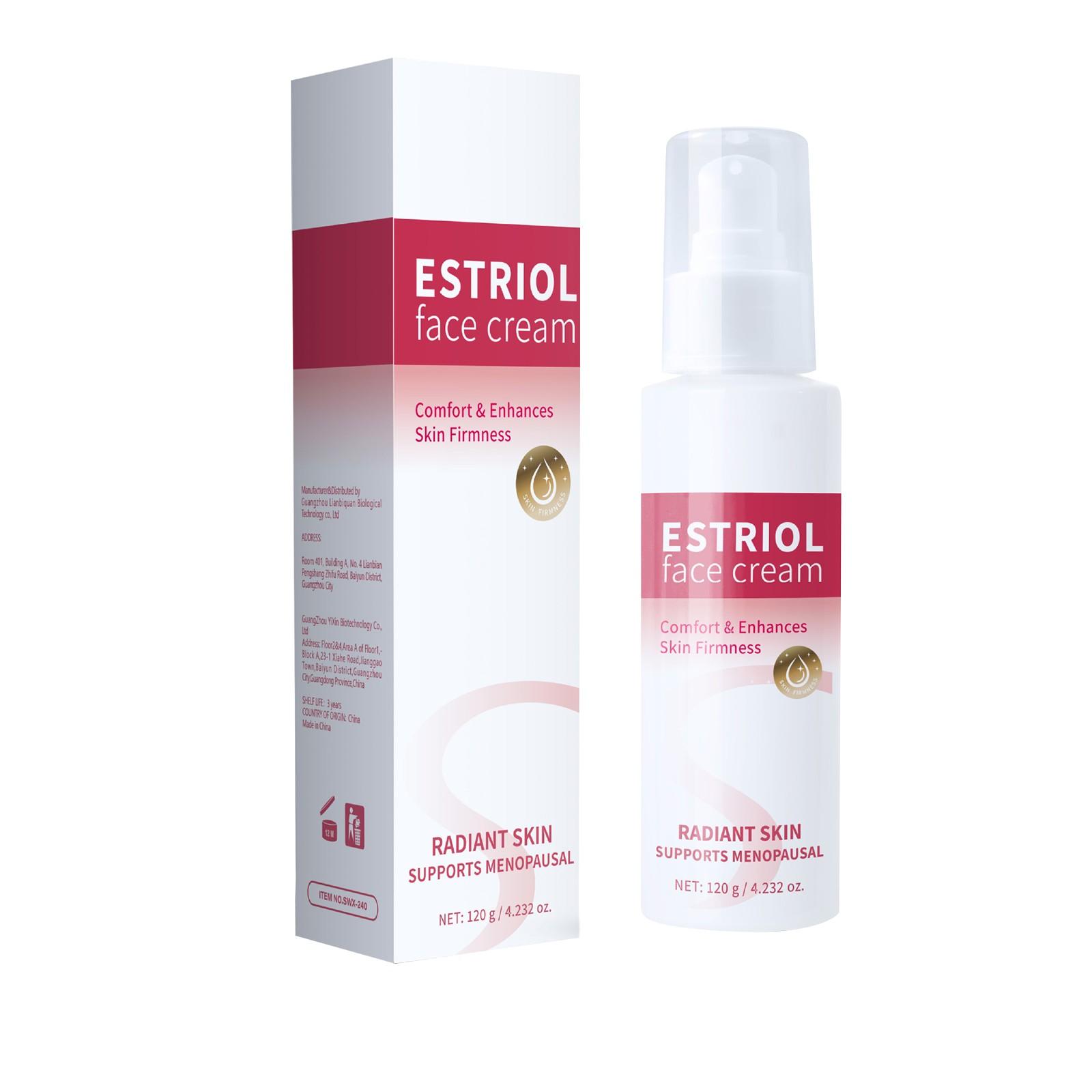 Estriol Gesichtscreme, Gesichtscreme zur Aufhellung und Verjüngung von Mattheit, 120 g One Size rot