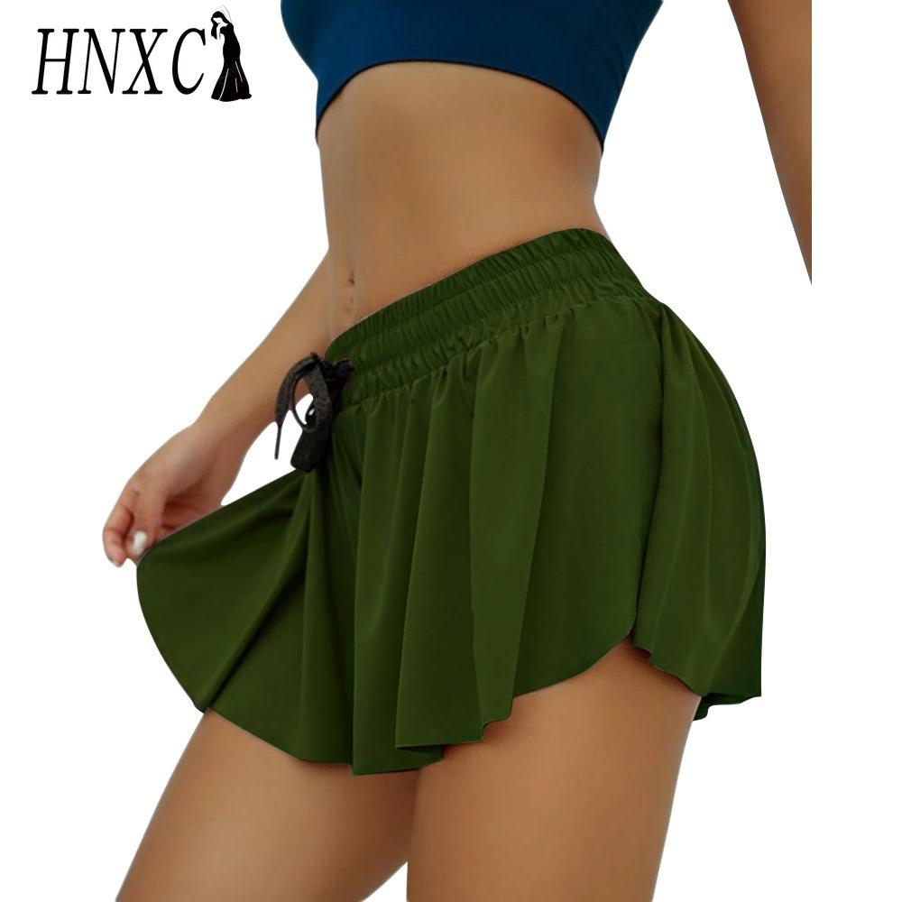 HNXC Damenmode Lässiger Sommerrock M armee grüne