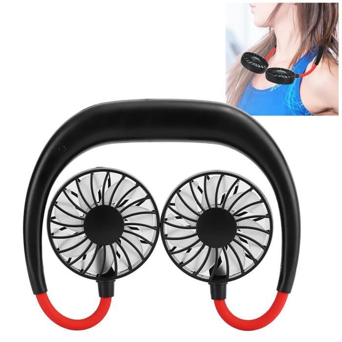 Mini-Ventilator - Cikonielf - Tragbar - USB-aufladbar - 3 Geschwindigkeiten - Schwarz