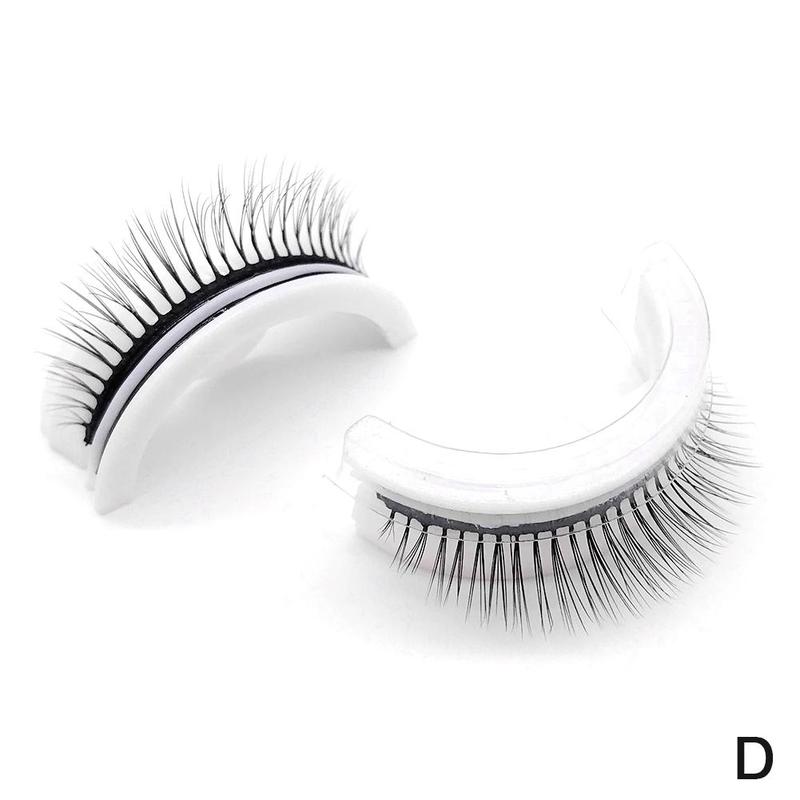 Selbstklebende falsche Wimpern wiederverwendbare natürliche 3D-Wimpern ohne Kleber auf Stick-Lash-Extensions N8A3 M27-1PCS