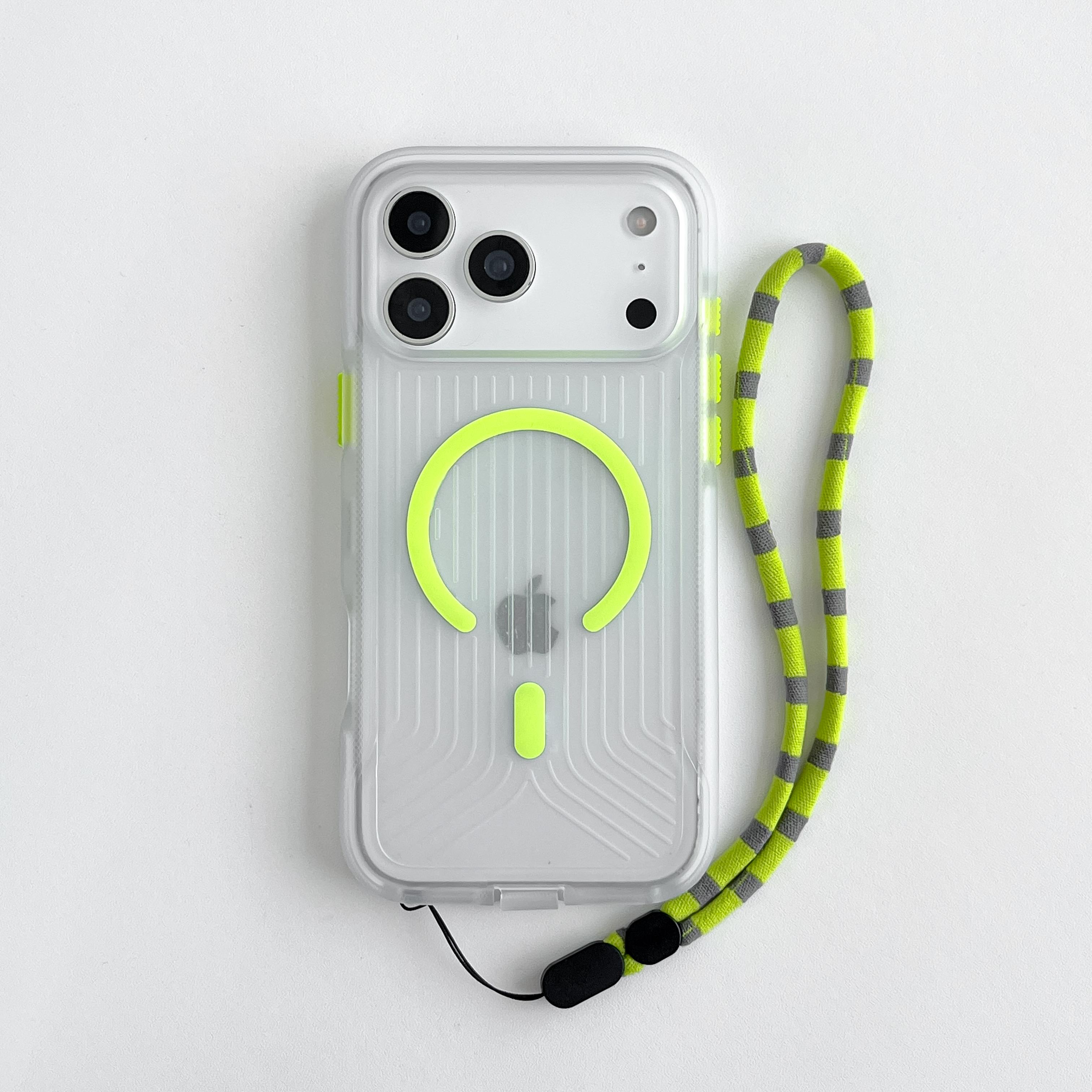 Tech-21 FlexPro Wellenförmige Transparente MagSafe Hülle für IPhone17Pro Max Air Magnetisches Kabelloses Laden Staubdicht Schutzhülle iPhone Air gelb