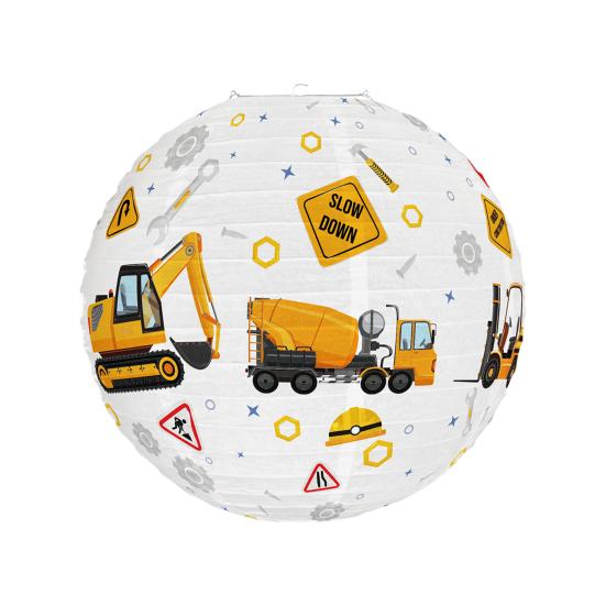 Bagger Papierlaternen Bauthema Partydeko Festliche Atmosphäre Schöpfer für Türen B