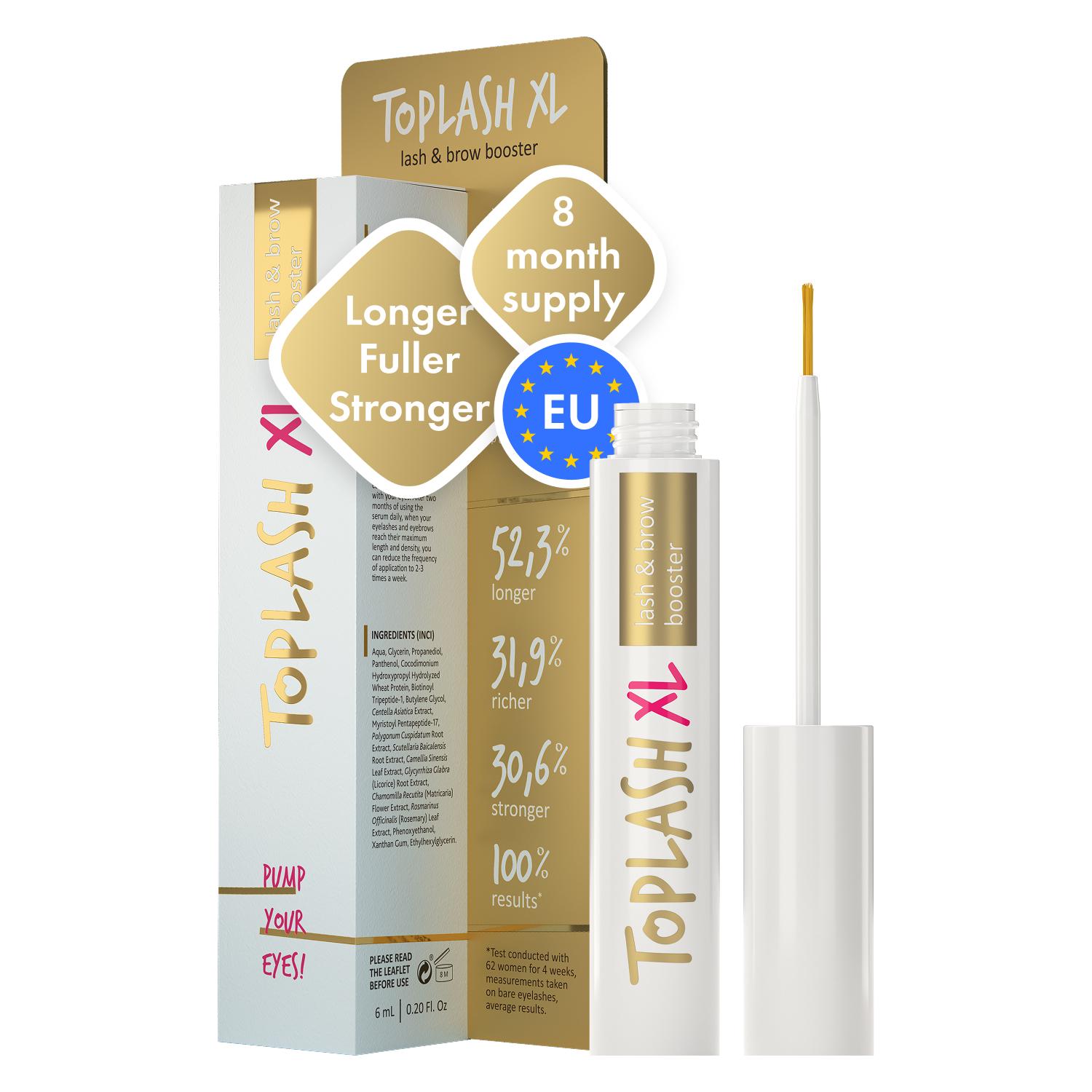 Toplash Wimpernwachstumsserum XL gold