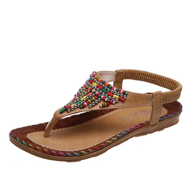 Mode Damen Römersandalen Komfort Sommer Sandalen Übergröße Strass Zehensandalen Mode Leichte Damen Hausschuhe Mujer 39 gelb
