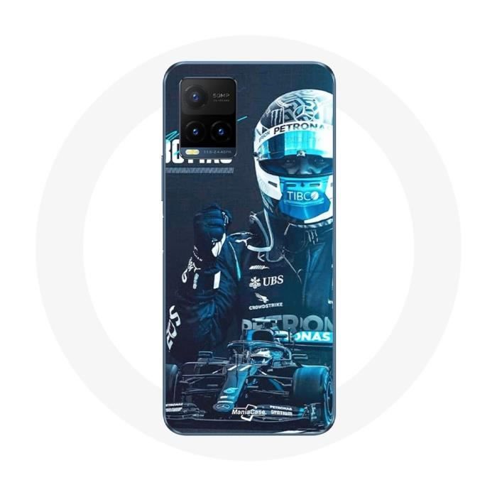 Coque maniacase pour Vivo Y21s 2021 / Y21 2021 Formule 1 Valtteri Bottas Pilote de F1 Noir schwarz