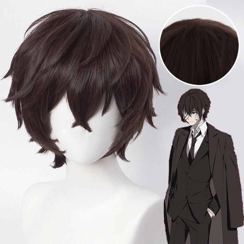 Anime Bungo Stray Dogs Dazai Osamu Cosplay Perücke Hitzebeständige Synthetische Perücken