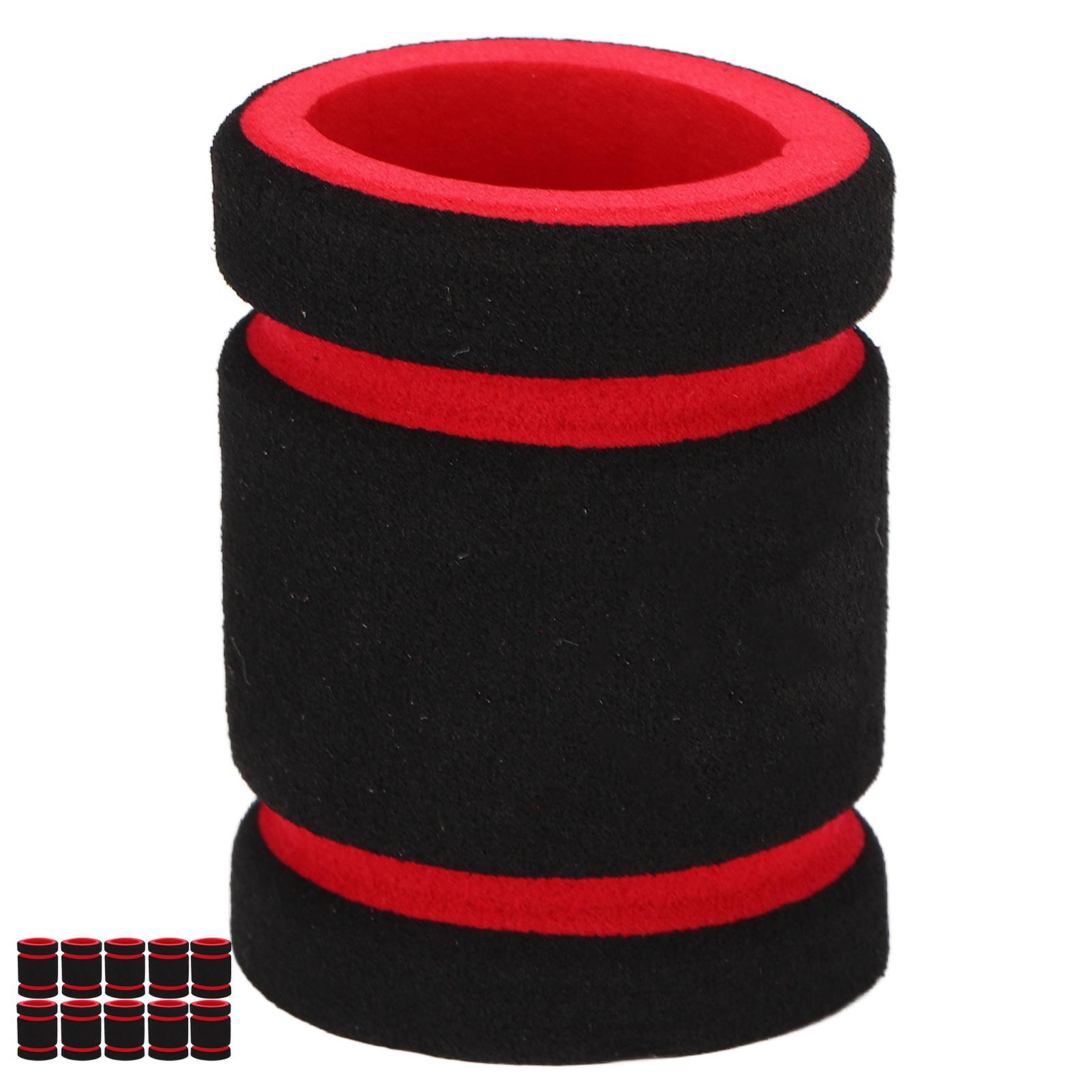 10 Stück Kurze Tattoo Griffabdeckung Einweg Verdicken Schaumstoff Rutschfest Tattoo Maschine Griff Wickel 22mm rot