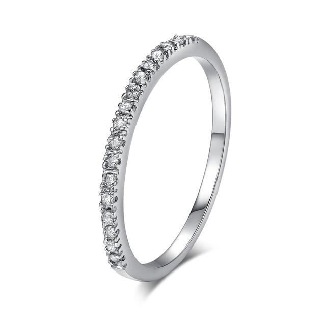Zhouyang Liebe Niedliche Hochzeits- Verlobungsringe Für Damen Mikro Pavé Zirkonia Kristall Silberfarbe Zierlicher Ring Modeschmuck Alle Größen 11.5 gray