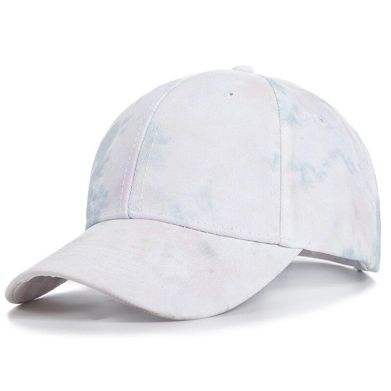 Neue Mode Frauen Tie Dye Kappe Mehrfarbige Unregelmäßige Druck Baseball Kappe Weibliche Outdoor Streetwear Sommer Baseball Hüte 54cm-62cm beige