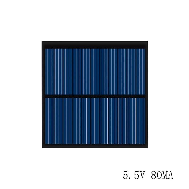 Mini 6V 1W Solar Panel Solar System DIY Für Licht 8U9I Neue Ladegeräte Handy C4M8 black-one-size