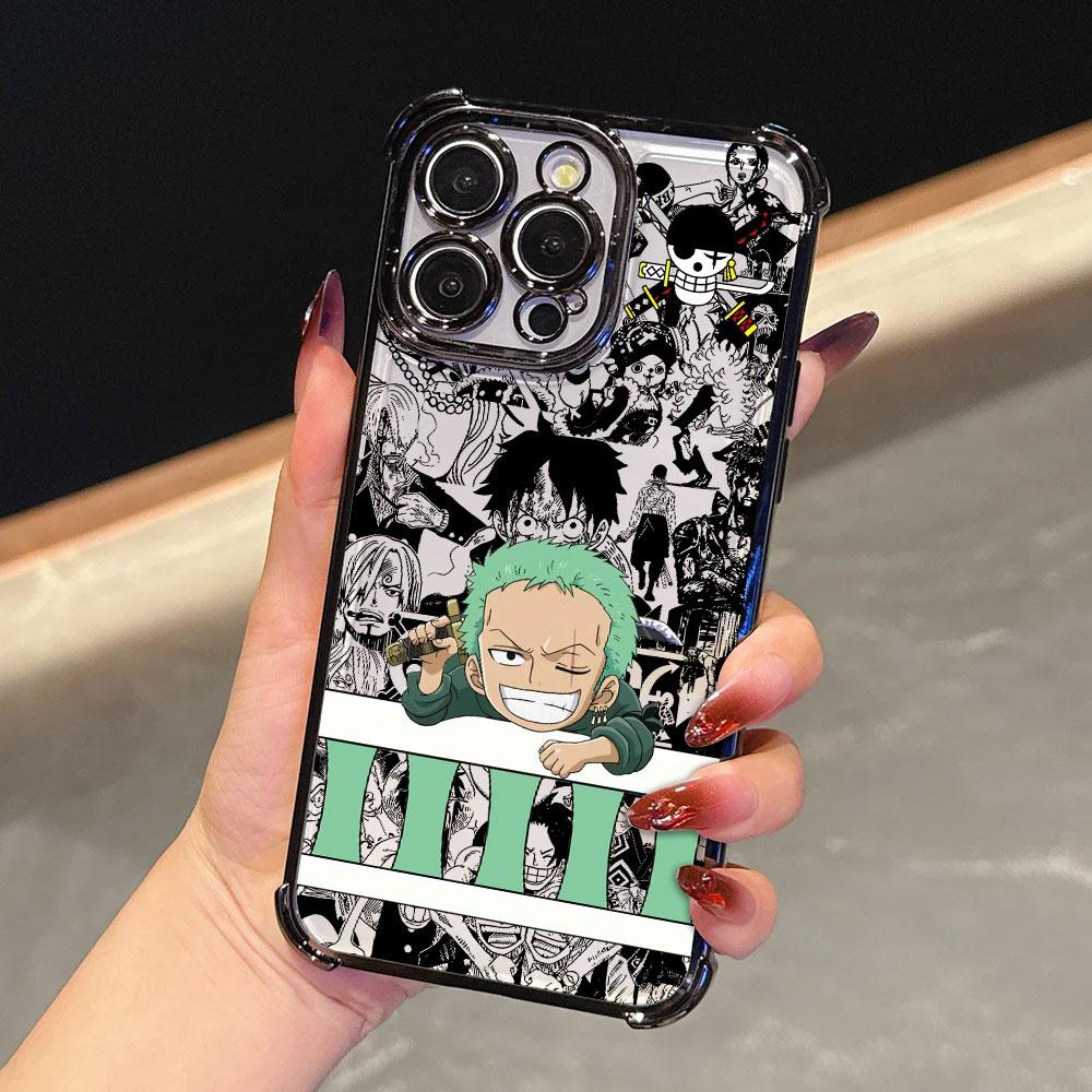 Anime One P-Pieces Zoro Shanks Hülle Für iPhone 17 Pro 16 15 14 13 12 11 Pro Max Hülle 17 Plus 17E 16E 17Air Silikon Handyhülle iPhone 15