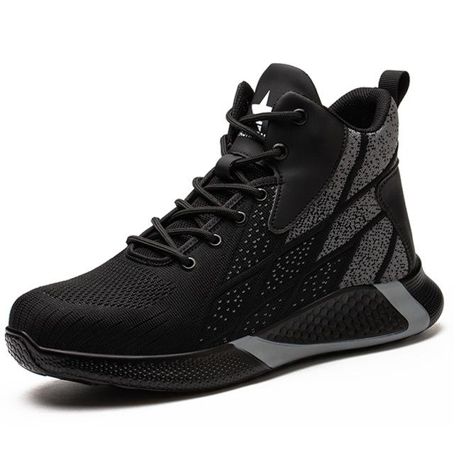 Arbeitsstiefel Sicherheitsstiefel mit Stahlkappe Herren Damen Arbeitsschuhe Turnschuhe Leichte Sicherheitsschuhe mit Durchtrittschutz Herren Unzerstörbare Stiefel 48