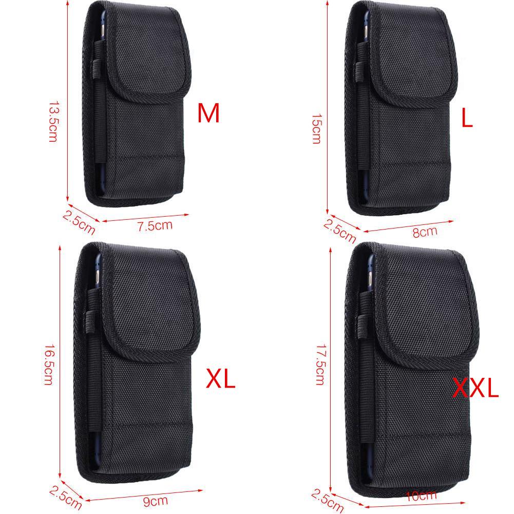 Nylon-Holster-Hülle mit Gürtelclip, Handy-Beutel-Abdeckung, Handy-Holster-Hülle XXL