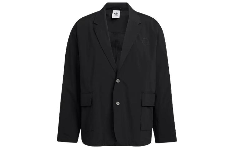 Adidas Originals Business Anzüge Herren Schwarzer Anzug Kragen Moderat Sonstige S black