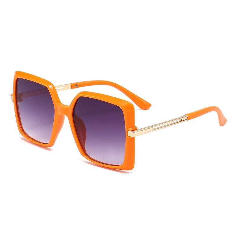 Neue klassische quadratische Retro-Sonnenbrille, schlanke UV-Schutz-Sonnenbrille, trendige Mode-Sonnenbrille mit großem Gesicht