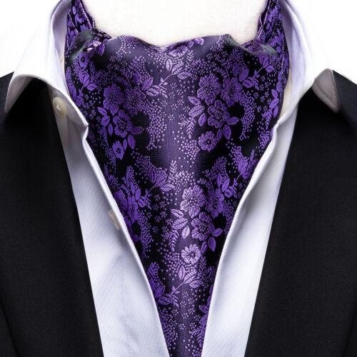 Herren-Paisley-Krawatte aus Seide, Ascot-Krawatte, Hochzeit, Retro-Schal, formelle Einstecktuch-Manschetten AS-1042