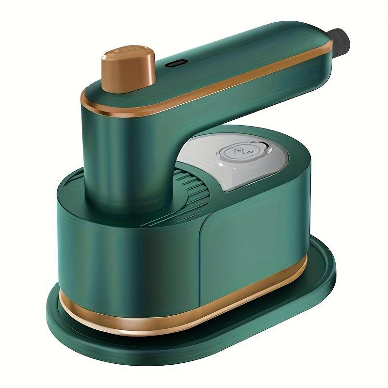 3-in-1-Mini-Dampfbügeleisen, Mini-Reisebügeleisen mit Dampf, tragbares Bügeleisen zum Bügeln von Kleidung, faltbares, schwenkbares Handdampfbügeleisen grün