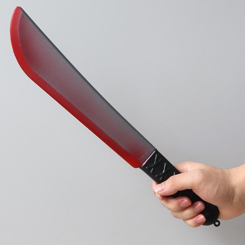 Halloween Simulation Requisiten Pu Blut Machete Lustige Kunststoff Küche Messer Geist Festival Cosplay Szene Layout Schaum Sicherheit Spielzeug Pack of 1 Type B