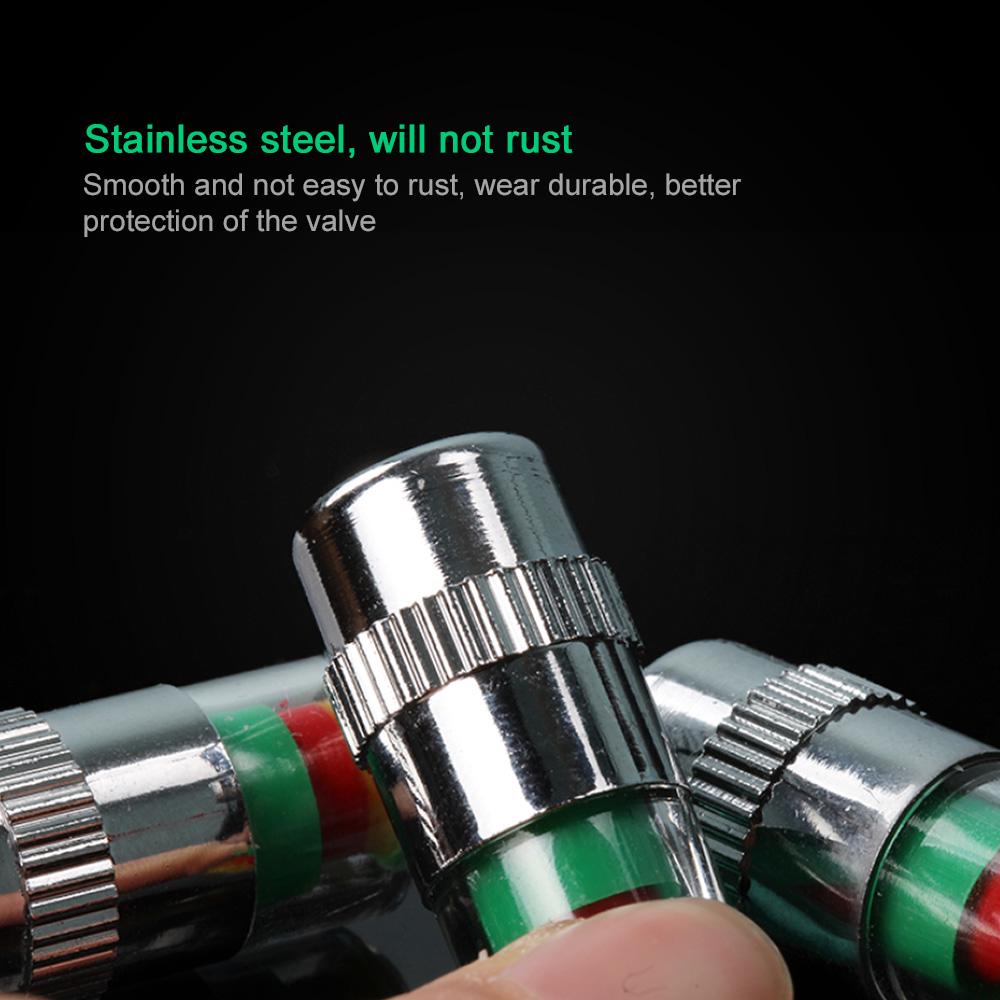 4 teile/los Reifendruck Monitor Manometer Kappe Sensor Anzeige Alarm Überwachung Tools Kit