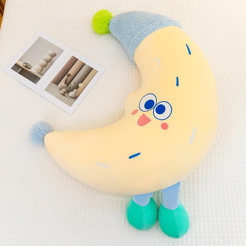 Neumond Cartoon Kissen Plüschtier Schlafen auf dem Bett Kissenpuppe Geburtstagsgeschenk Kissen 110 cm
