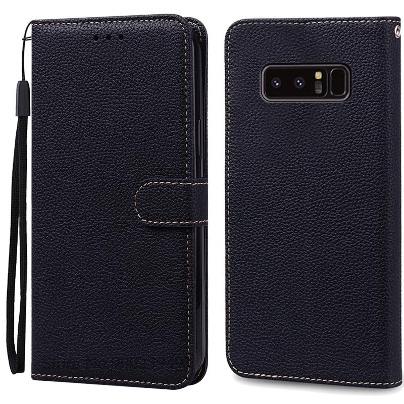 Note 8 Hülle für Samsung Galaxy Note 8 Hülle N950F N950 Brieftasche Leder Flip Hülle für Samsung Note8 Hülle Buch Cover Coque Fundas For Samsung Note 8 schwarz