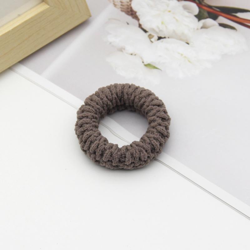 10PCS Neue Stil Dicker Verdickt Hohe Elastizität Haar Band für Mädchen Pferdeschwanz Haar Band frauen Haar Bands 10PCS khaki