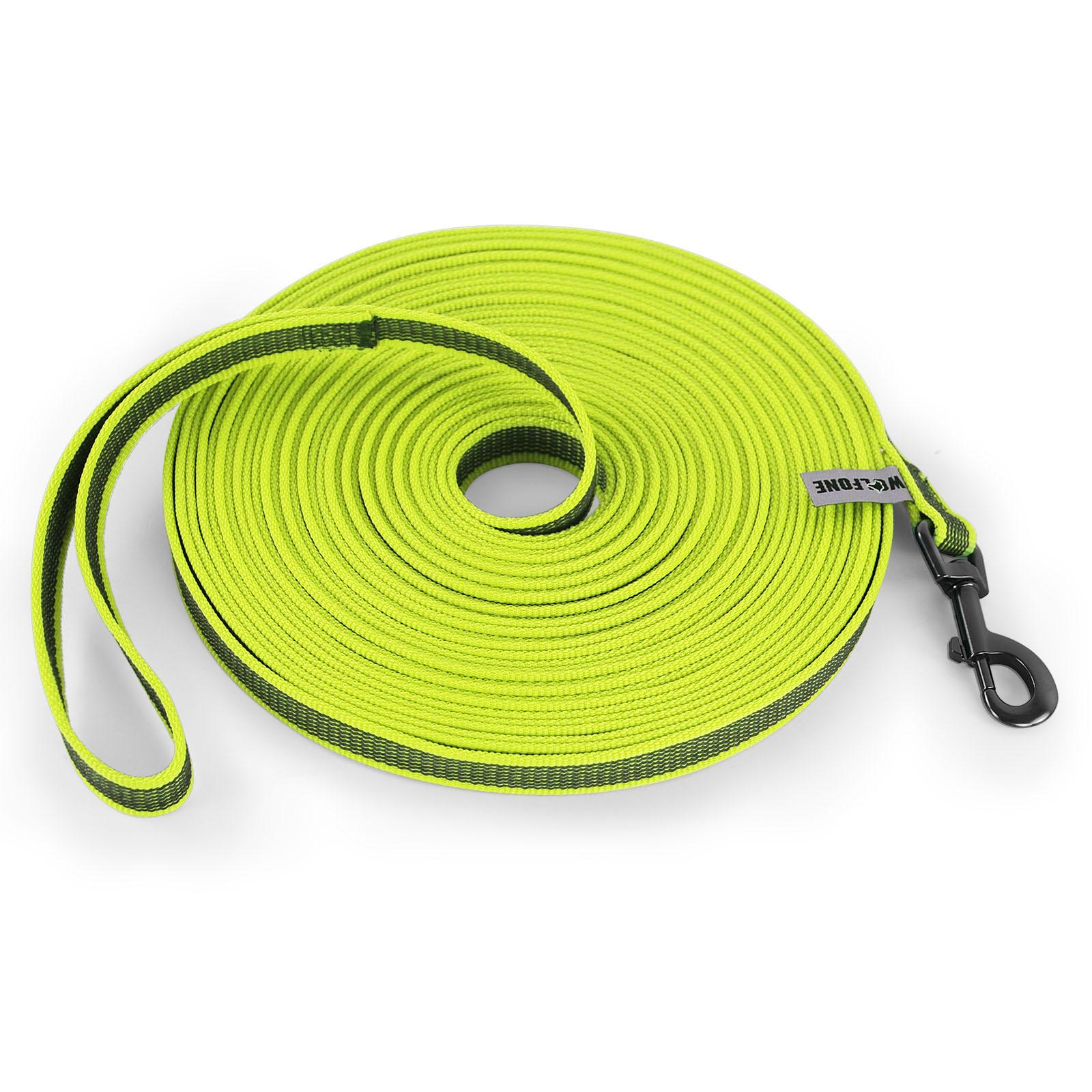 5M/10M/15M Mittlere Kleine Lange Hundeleine Latex Seide Einfach Und Bequem Training Große Zweifarbige Hundeleine 10 Meter (YELLOW,2M) gelb