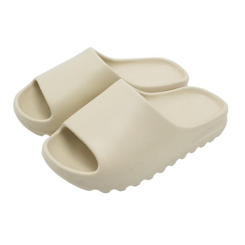 Marke Hohe Qualität Superweiche EVA-Sohle Sommer Hausschuhe für Herren Badezimmer Hausschuhe Home Pantoletten Paar Strand Sandalen Herren Hausschuhe 36-37 elfenbein