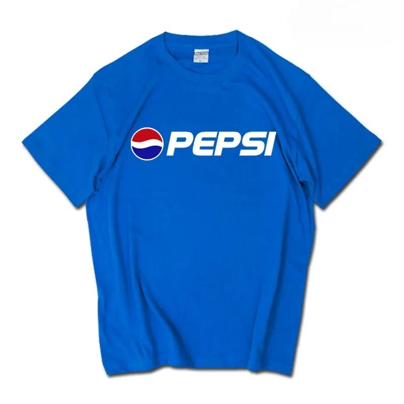 2026 Sommer Neue Trendmarke INS Pepsi Cola Gemeinsames T-Shirt Sprite Coca-Cola Herren und Damen Locker Baumwolle Paare Kurze Ärmel XXXL grau